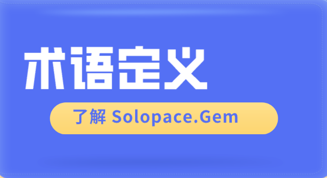 Solopace.Gem术语定义